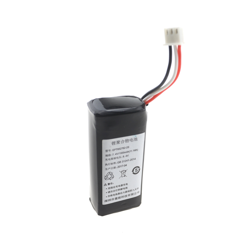 7.4V 1500mAh 852762 POS機(jī)三元聚合物鋰電池 7.4V 1500mAh 852762 POS機(jī)三元聚合物鋰電池
